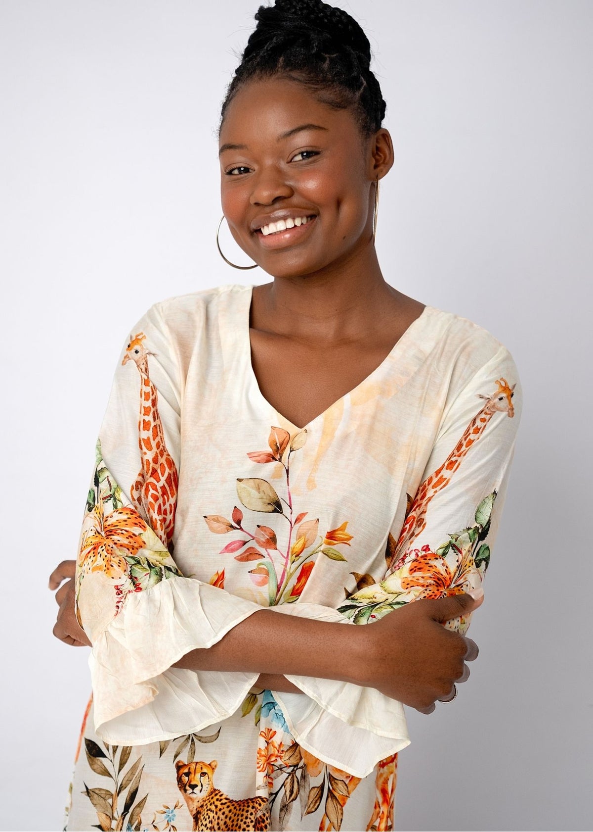 Alia Dress in Wild Plains Cream