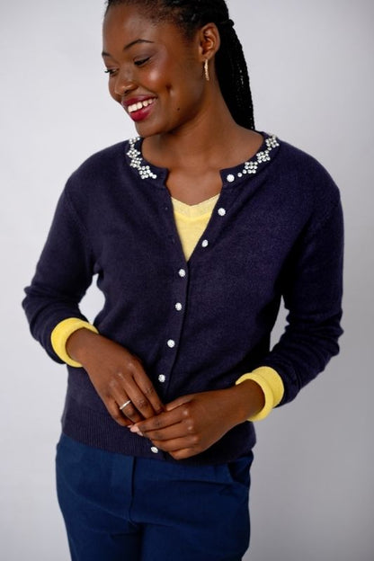 Queen Anne Cardigan - Black