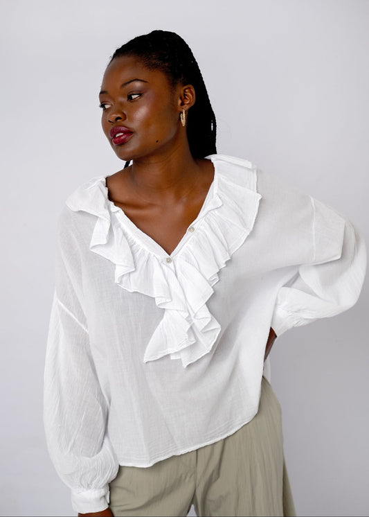 Duchess Top in White