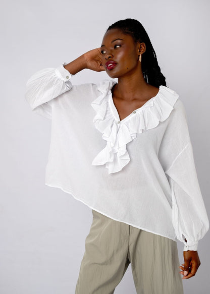 Duchess Top in White