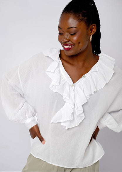 Duchess Top in White