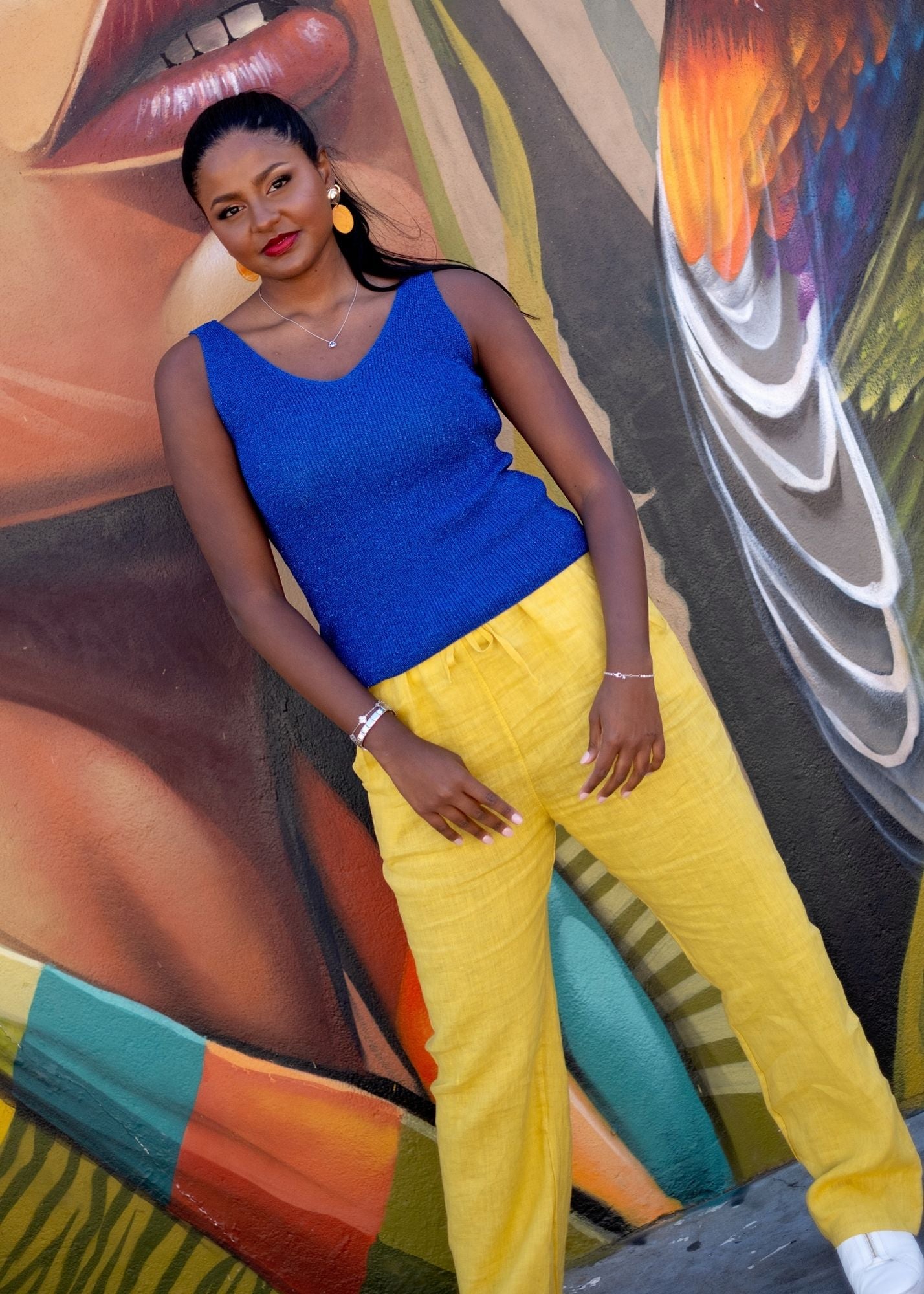 La Vita Linen Pants –Yellow