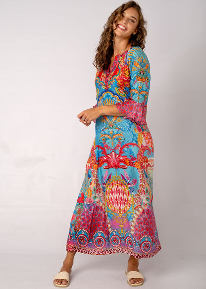 Jubilee Dress in Jungle Jewel