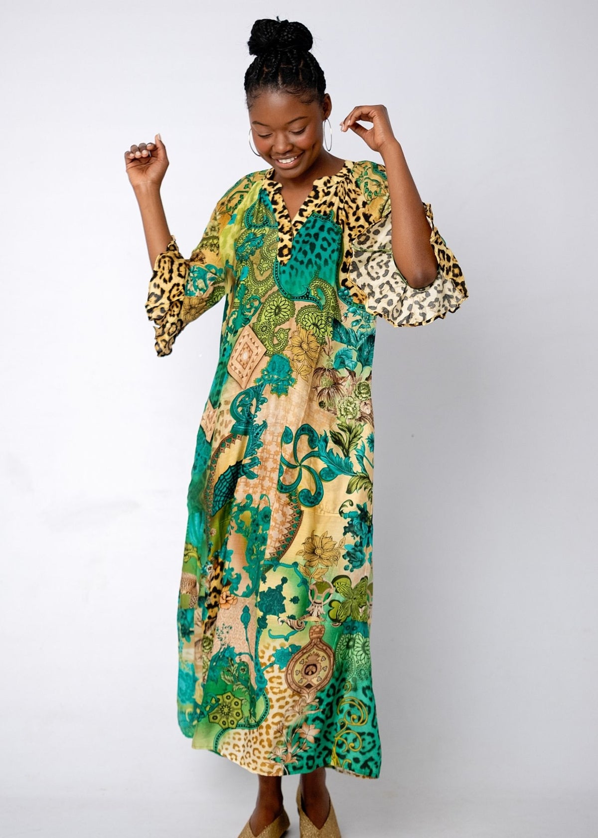 Jubilee Dress in Leopard Oasis