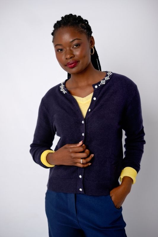 Queen Anne Cardigan - Black