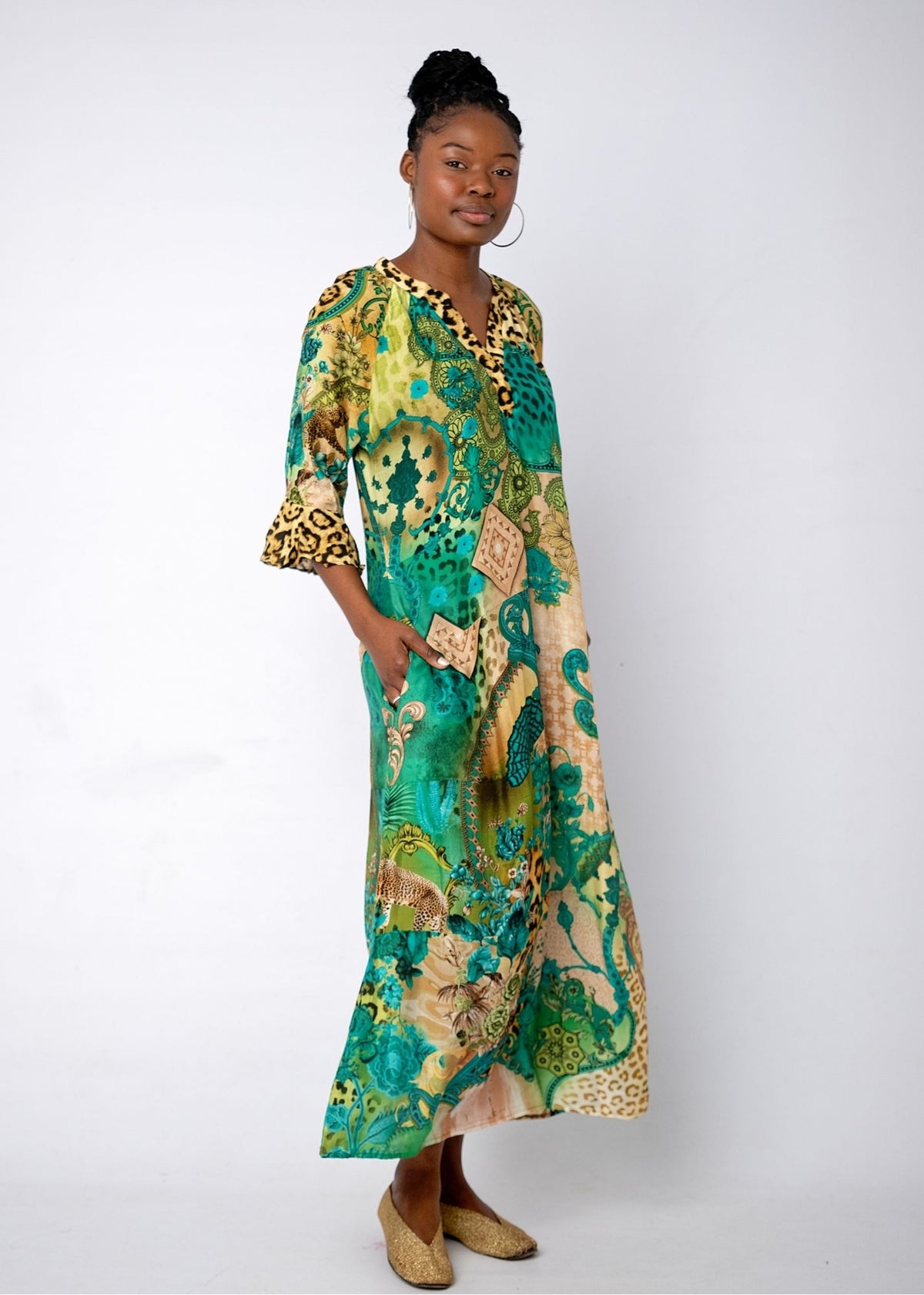 Jubilee Dress in Leopard Oasis