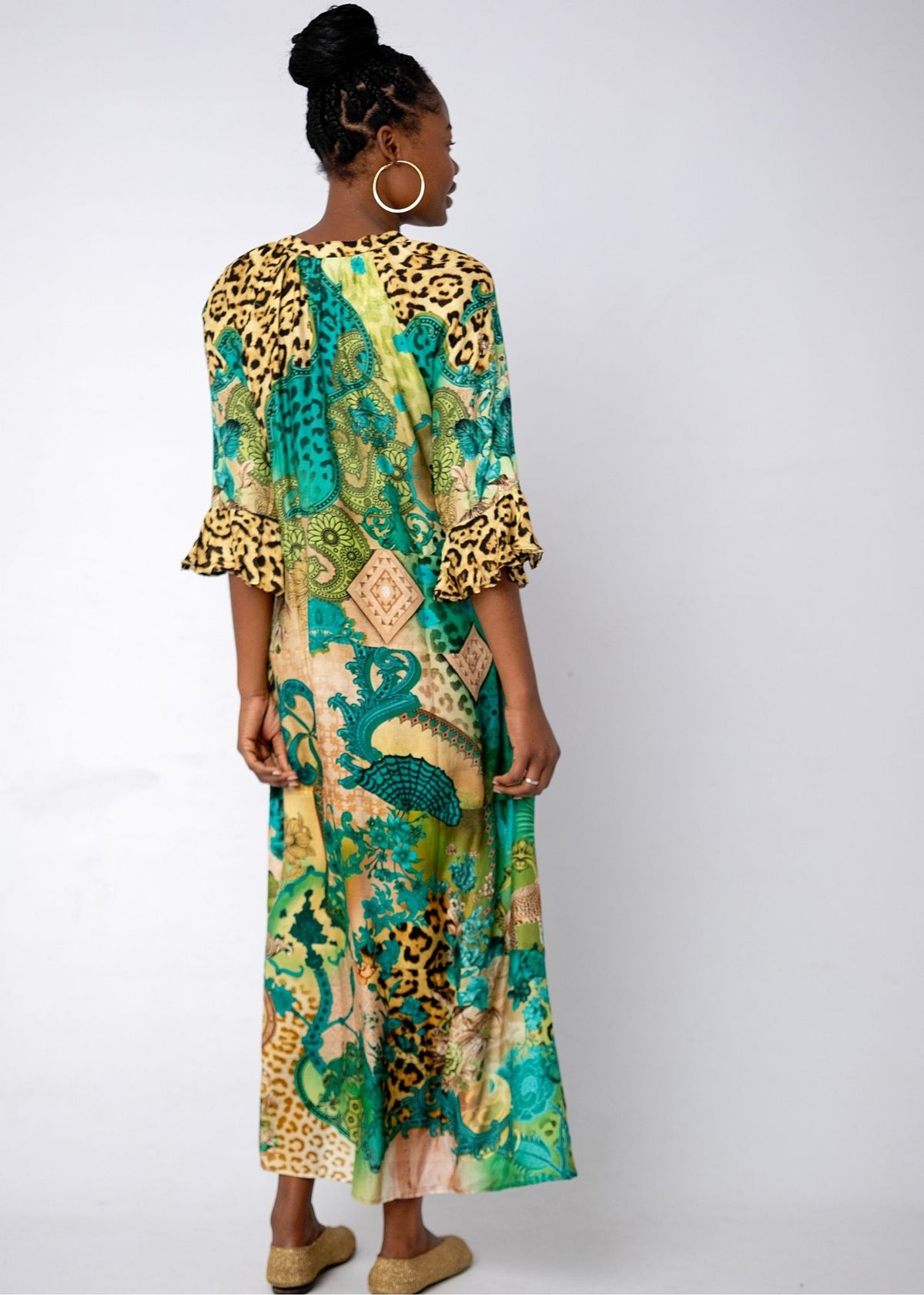 Jubilee Dress in Leopard Oasis