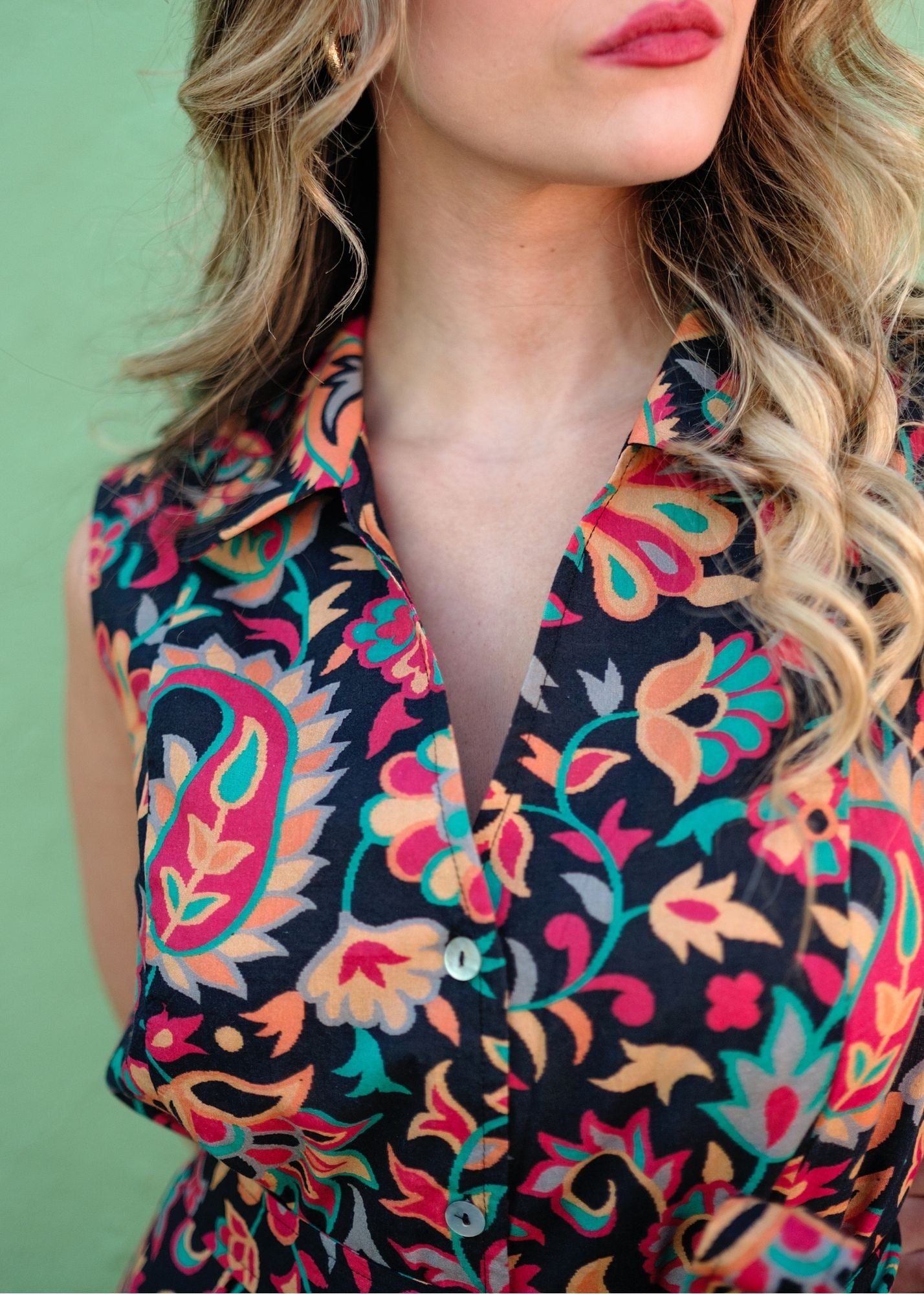 Athena Dress in Black Floral