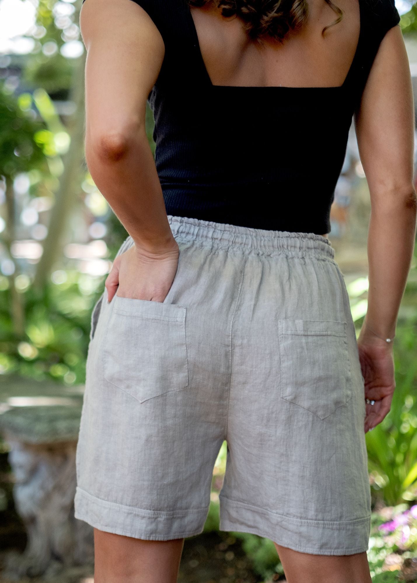 La Vita Linen Shorts – Stone