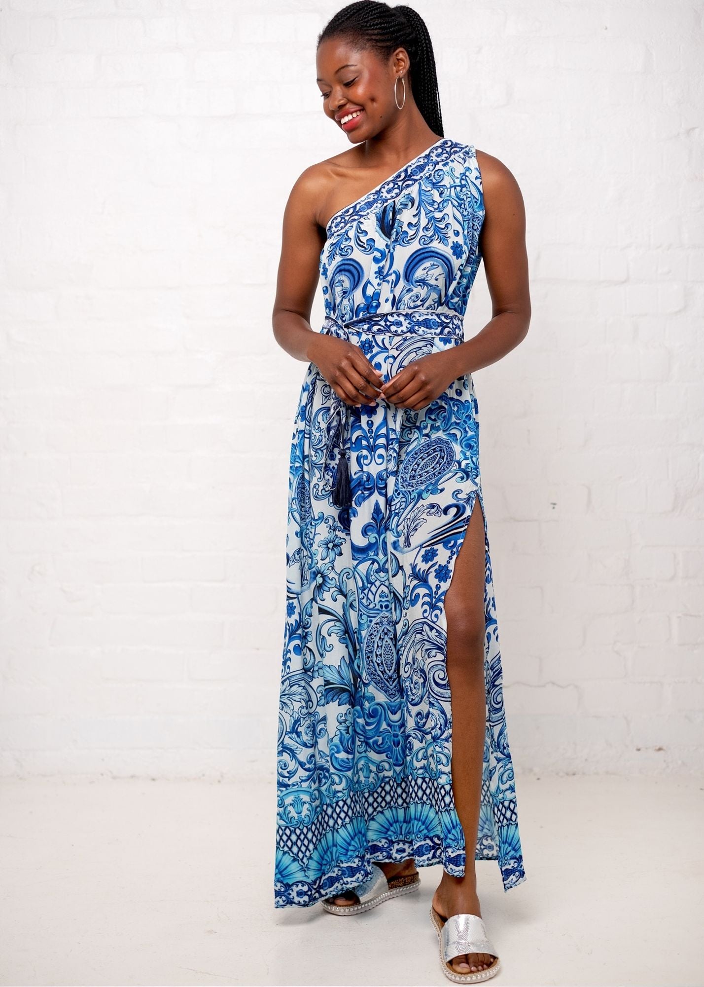 Roman Dress, in Blue Delft