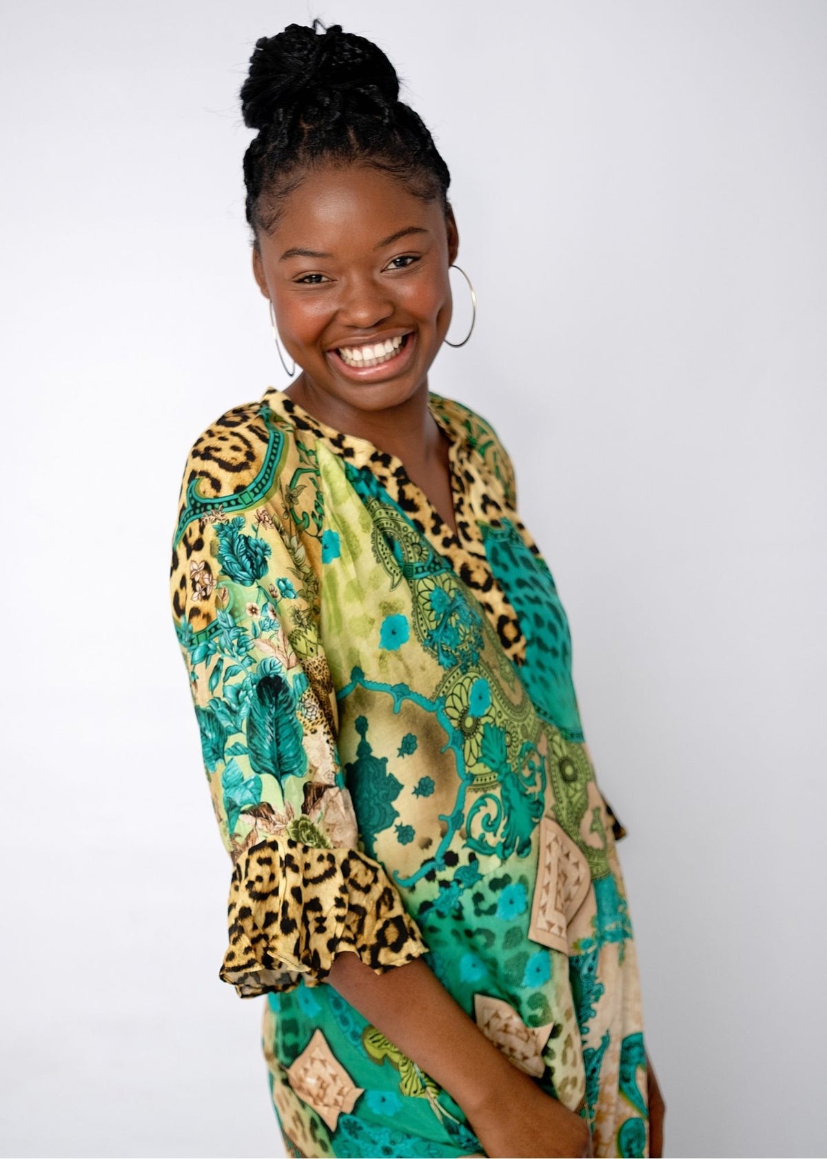 Jubilee Dress in Leopard Oasis