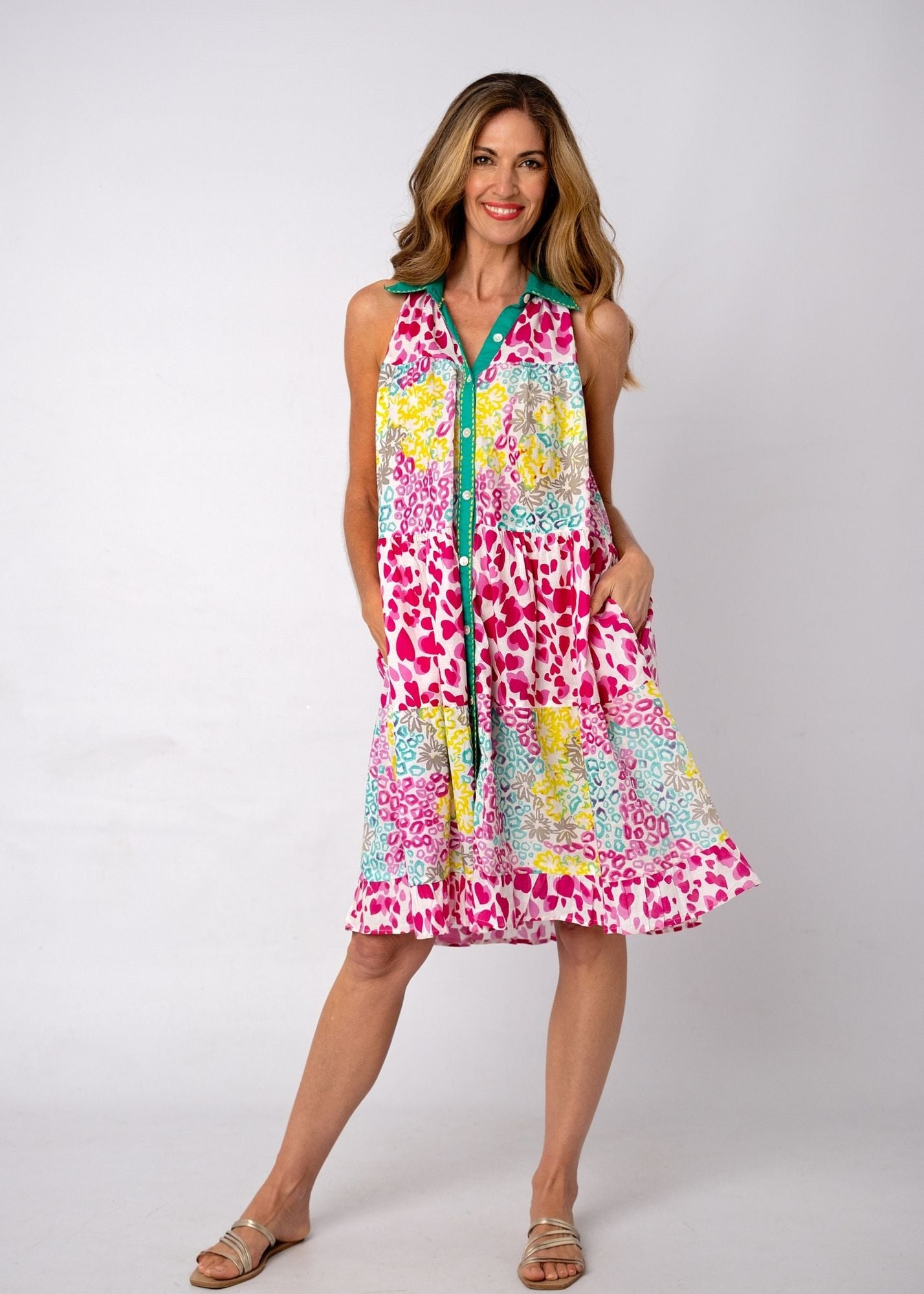 Ivy Dress in Jungle Orchid