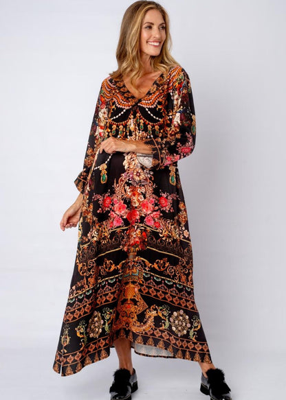 Gloria Dress in Tumeric Nights