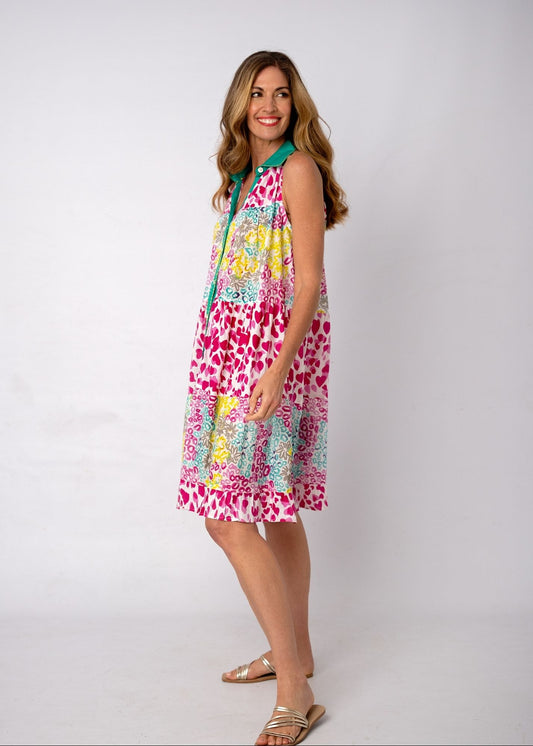 Ivy Dress in Jungle Orchid