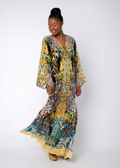 Lanira Dress in Citrine Safari