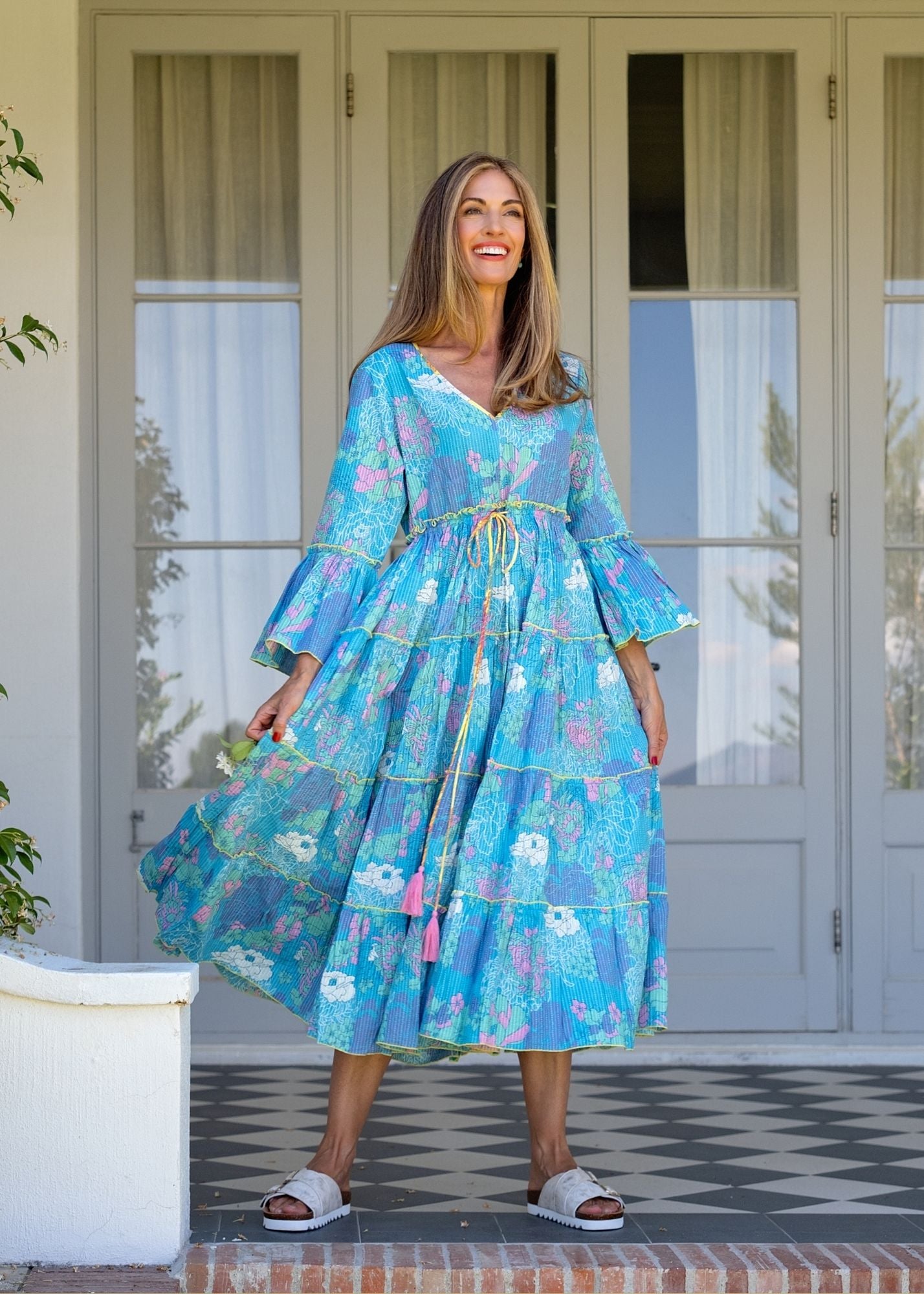 Amarena Dress in Blue