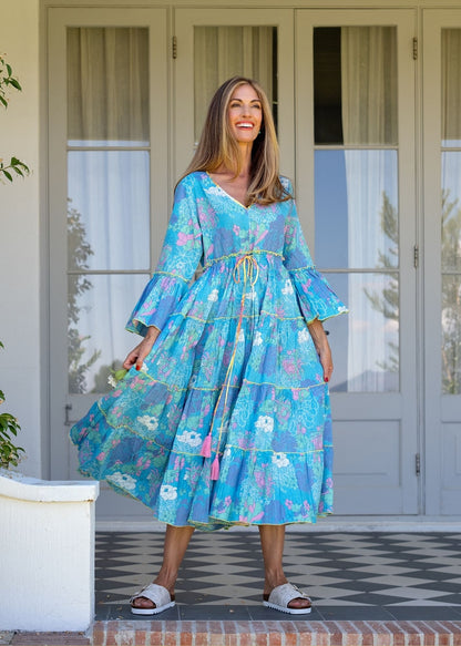 Amarena Dress in Blue