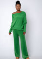 Urban Cozi Knit Pants in Lush Green