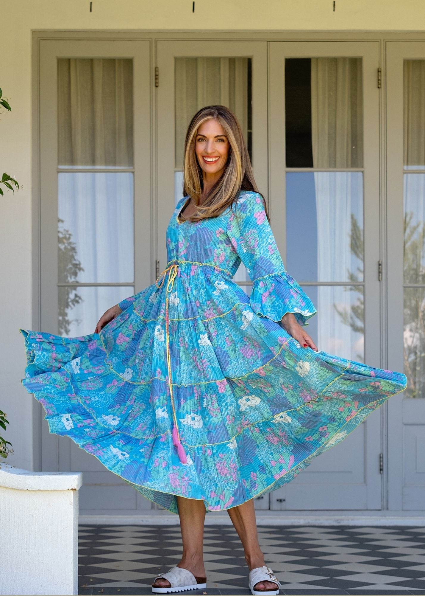 Amarena Dress in Blue