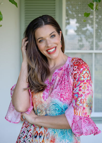 Jubilee Dress in Pink Fantasy