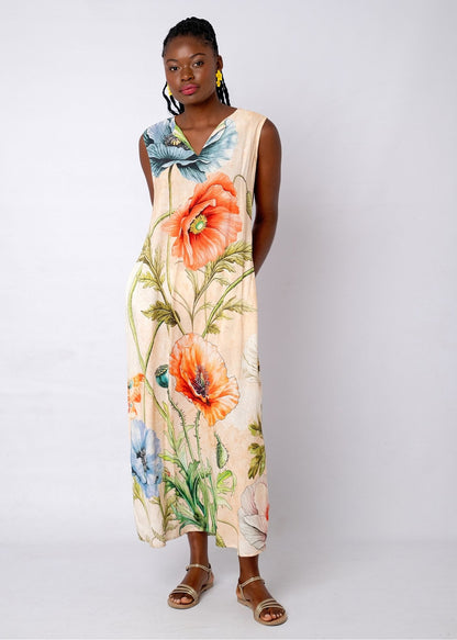 Marlene Dress in Peachy Floral