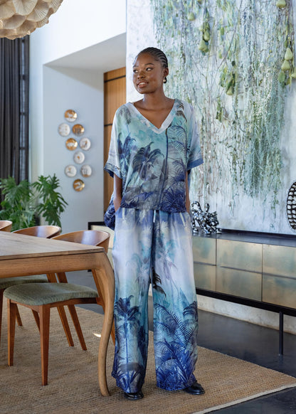 Lazy Sunday Lounge Set in Soft Palm