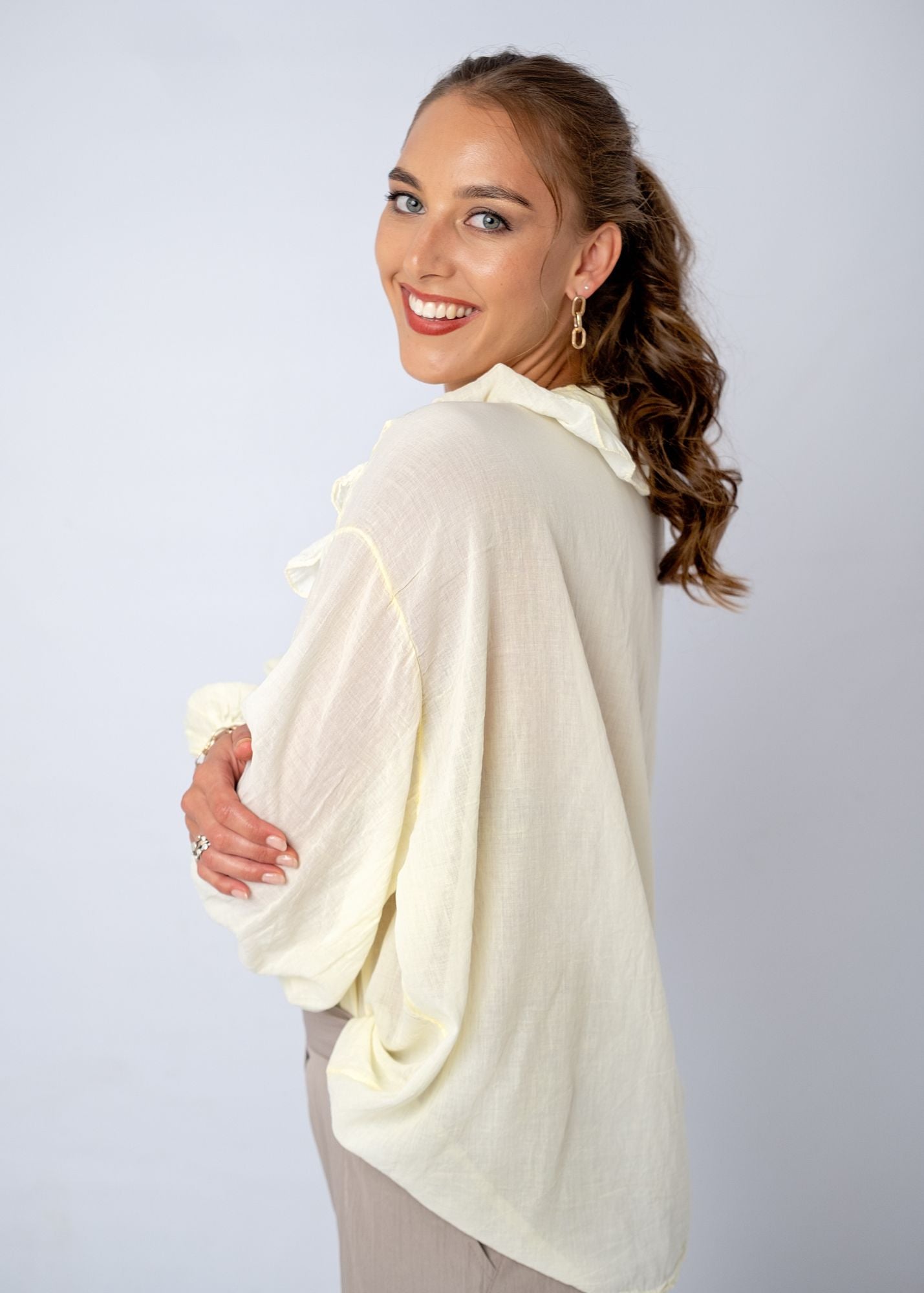 Duchess Top in Soft Yellow