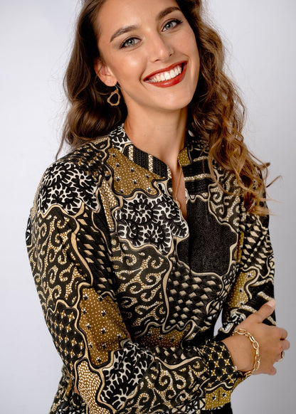 Nina Dress in Terra Mosaic
