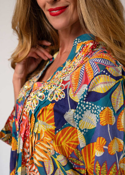 The Tropea Dress in Mare Blu