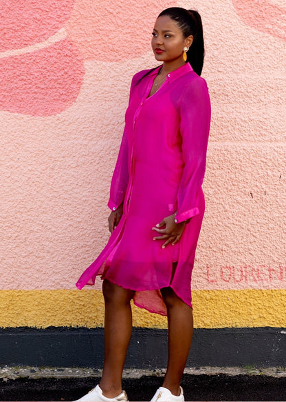 La Seta Dress — Pinch Me Pink