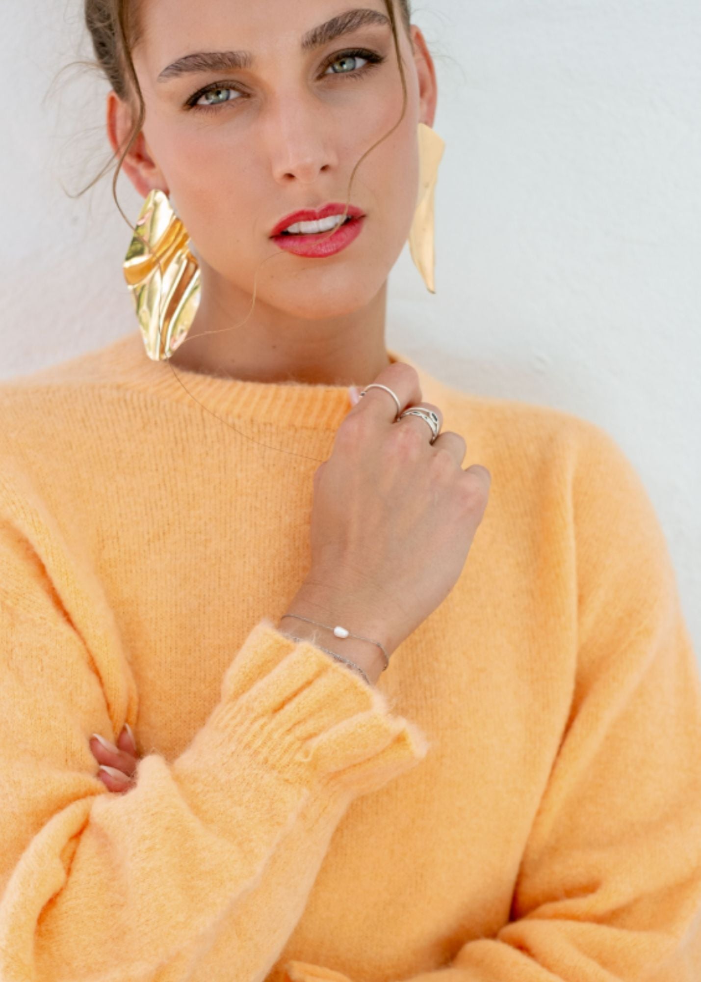 Petal Knit in Apricot Blush