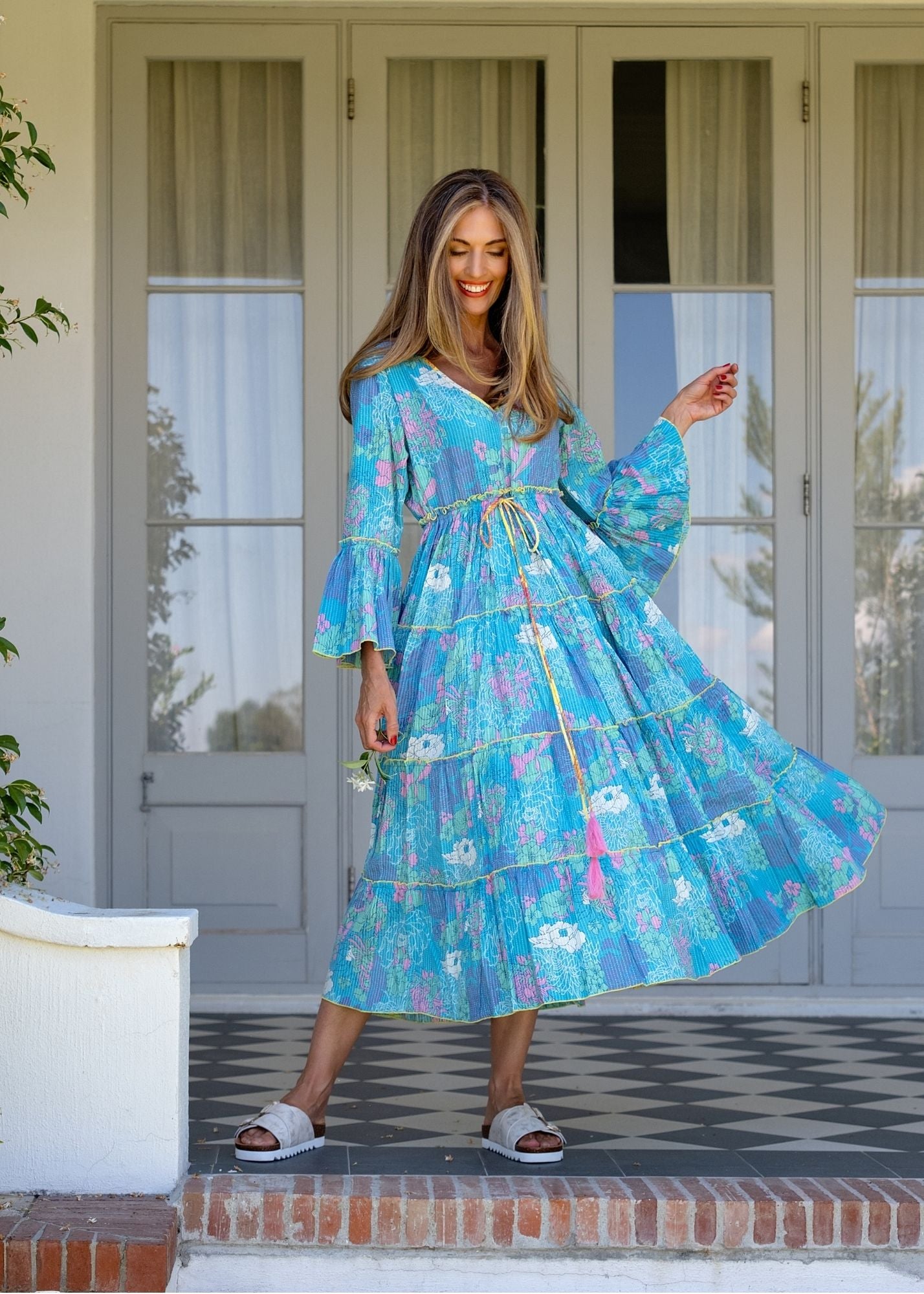 Amarena Dress in Blue