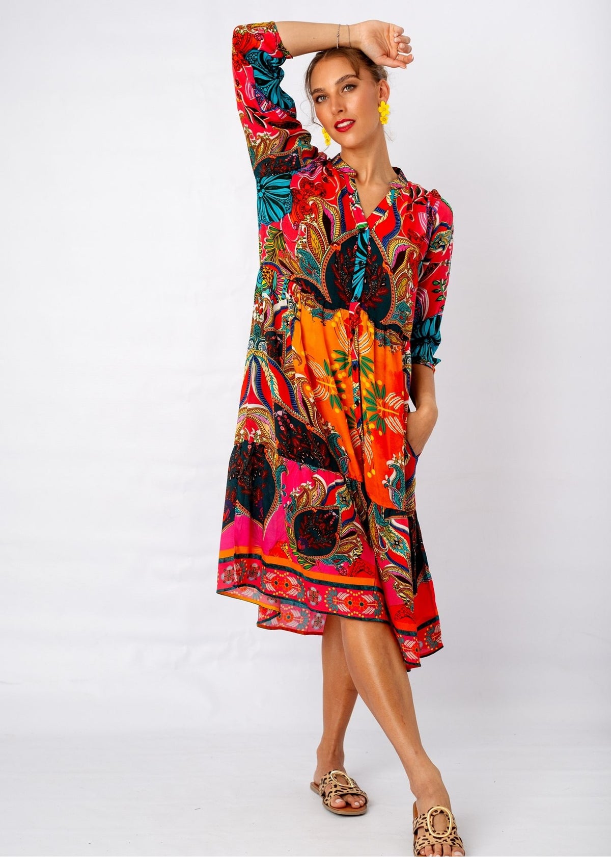 Sofie Frill Dress in Summer Royale