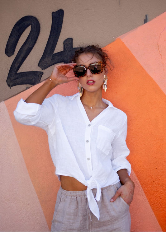 La Vita Linen Shirt - White