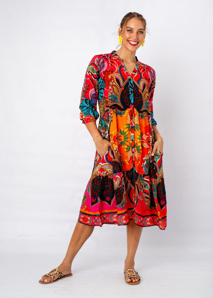 Sofie Frill Dress in Summer Royale