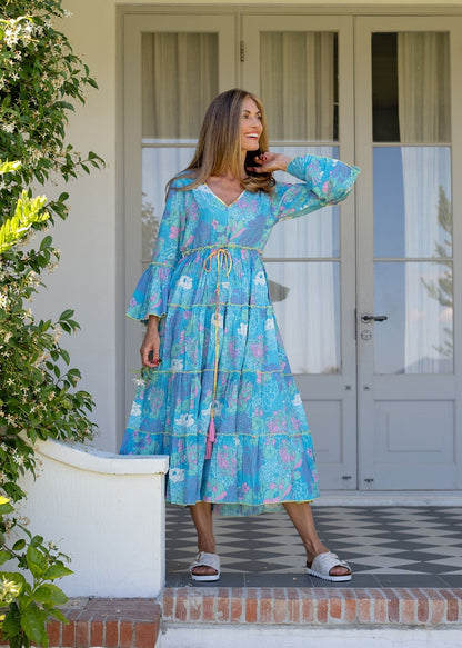 Amarena Dress in Blue