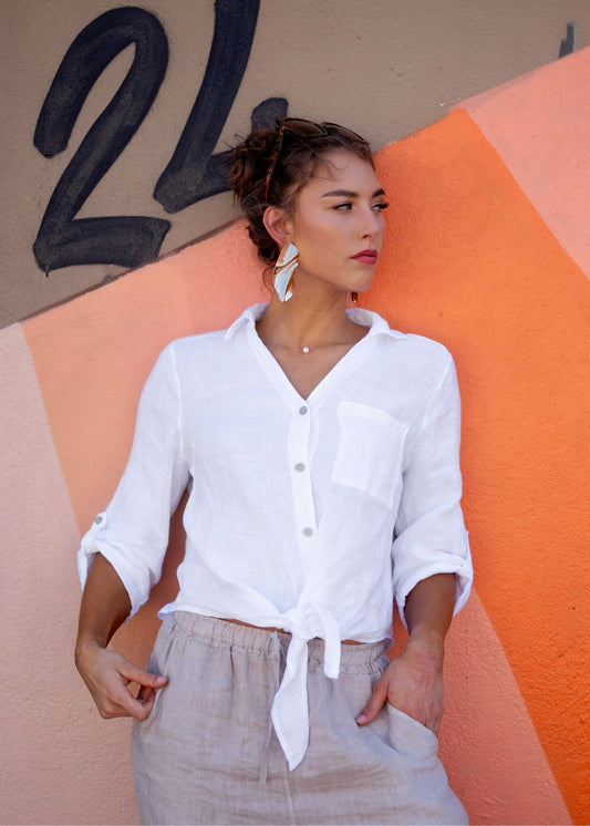 La Vita Linen Shirt - White