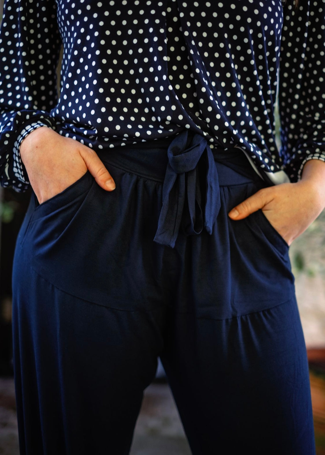 Harem Pants, Navy Blue