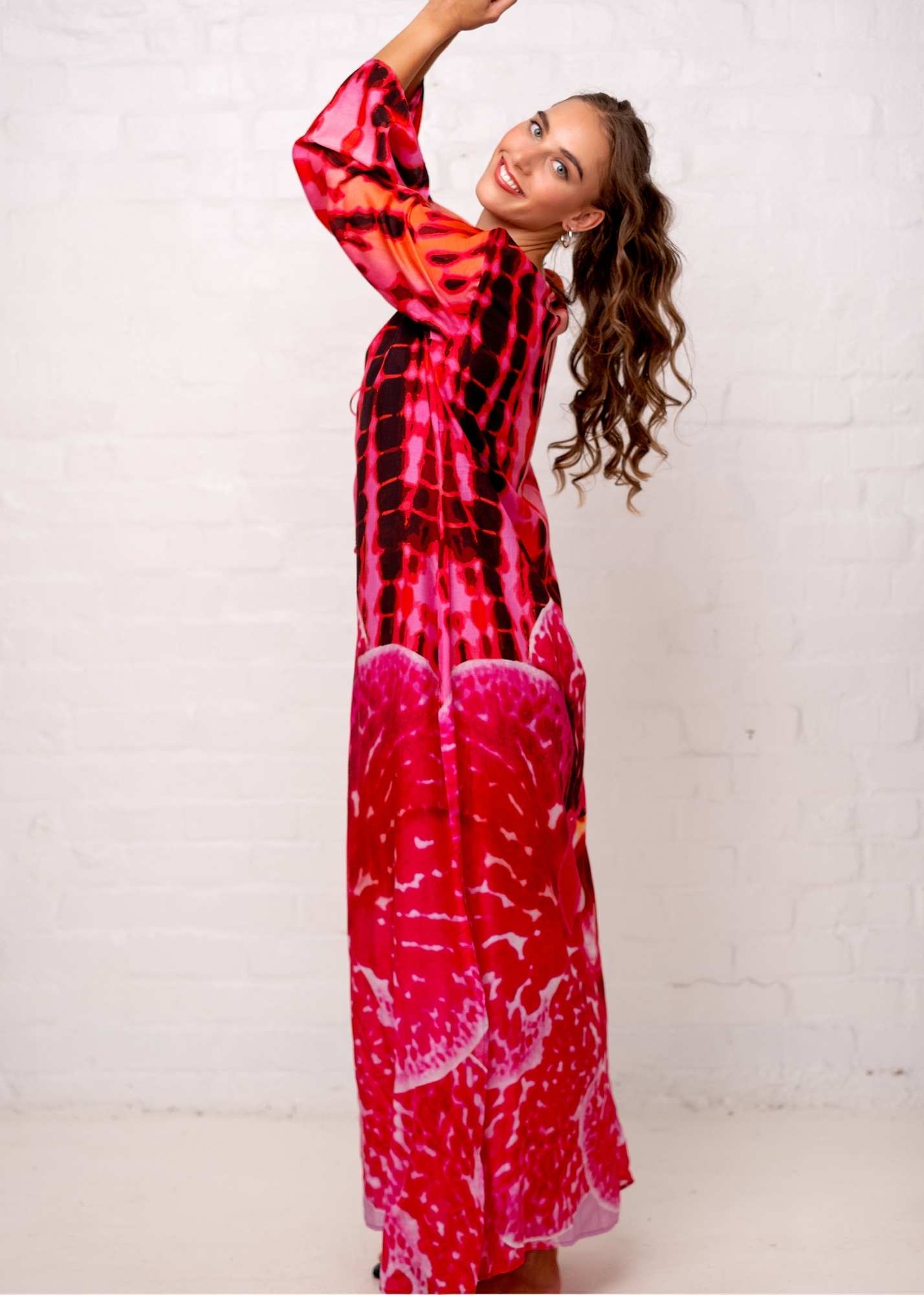 Lanira Dress in Pink Orchid