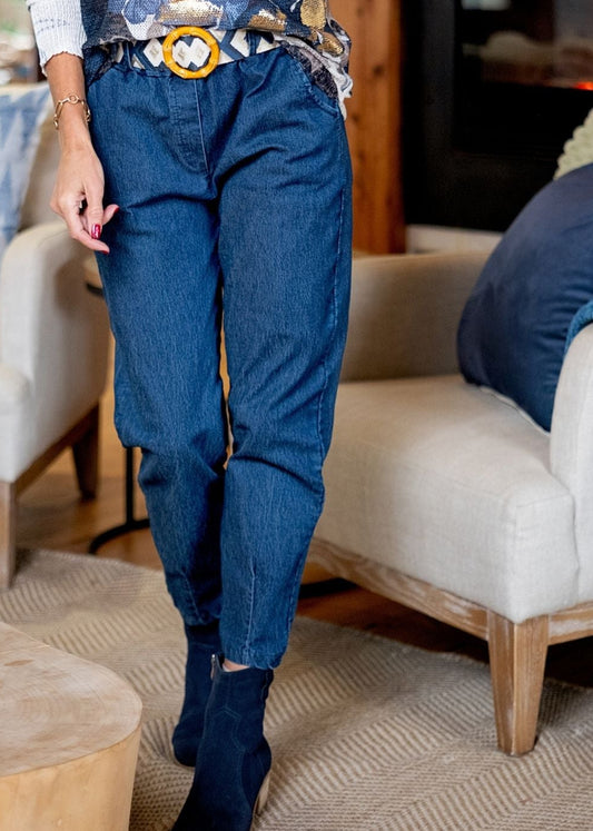 Venetian Cropped Pants in Denim