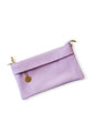 Verona Slim Leather Crossbody Clutch – Lilac