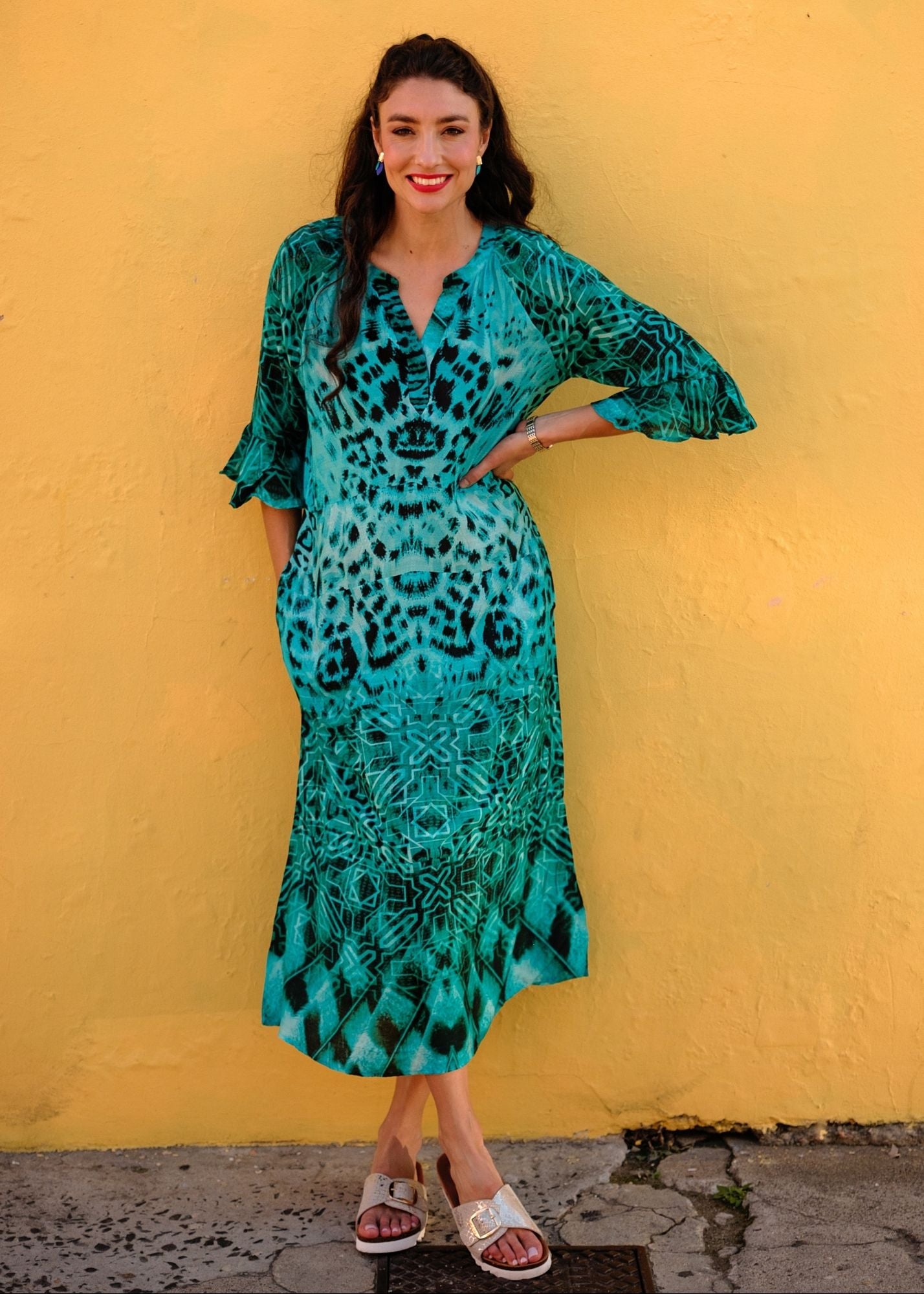 Jubilee Dress in Midnight Lagoon