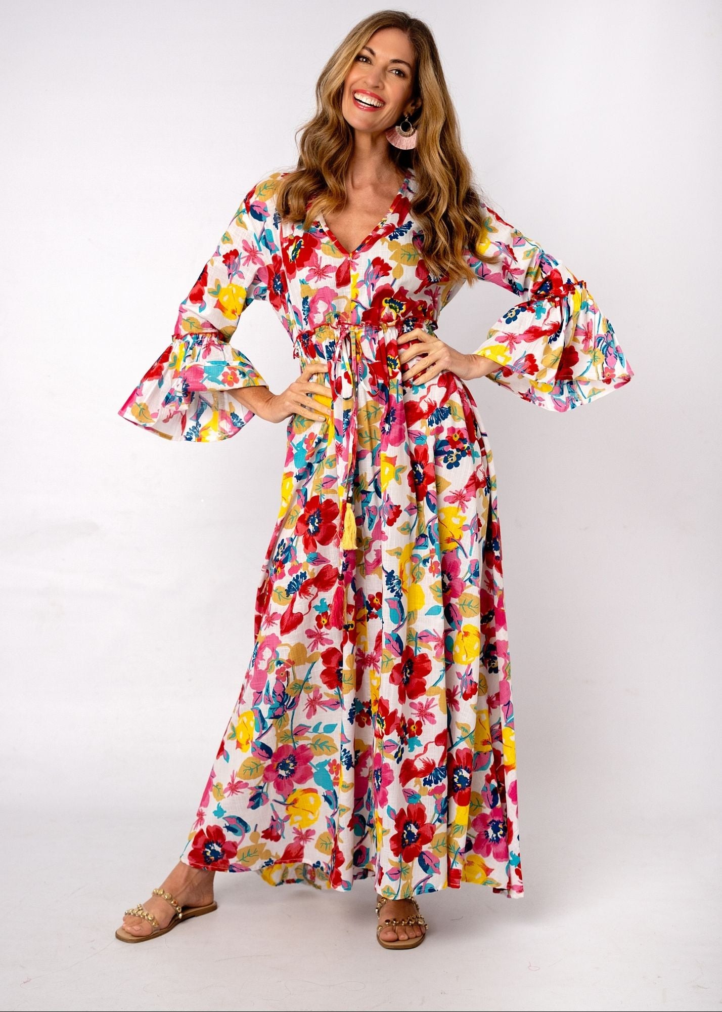 Amarena Dress in Wild Poppy
