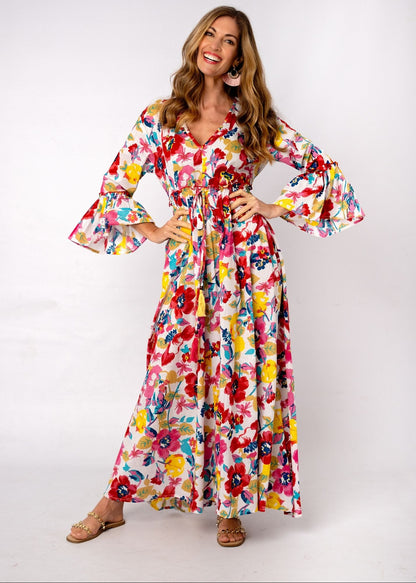 Amarena Dress in Wild Poppy