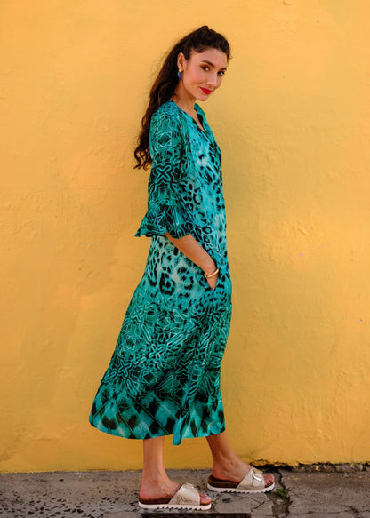 Jubilee Dress in Midnight Lagoon