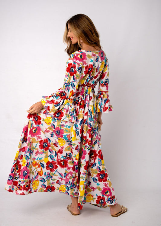 Amarena Dress in Wild Poppy