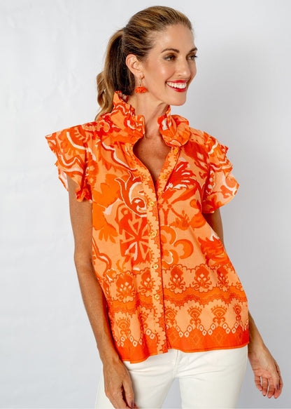 Paradise Blouse in Naartjie