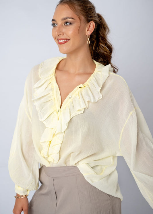 Duchess Top in Soft Yellow