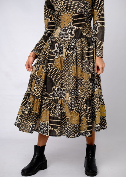Nina Dress in Terra Mosaic
