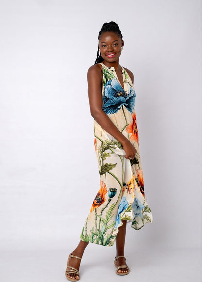 Marlene Dress in Peachy Floral